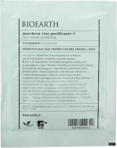 Bioearth - Maschera Viso Purificante
