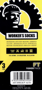 6 Paia di calzini per scarpa antinfortunistica da lavoro WRK