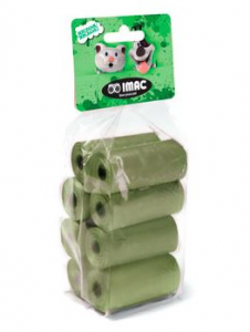 Imac Sacchetti igienici biodegradabili 4 Rotoli da 15 Sacchetti