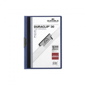 Durable Duraclip 30 - Folder Archiving Documents - A4 - For 30 Sheets Blue