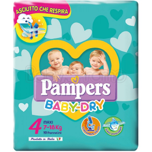 Pampers Baby Dry Maxi 4 (7-18 kg) 19 pezzi