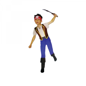 Partycolare- Costume Bambina Pirata Taglia 12-14 anni