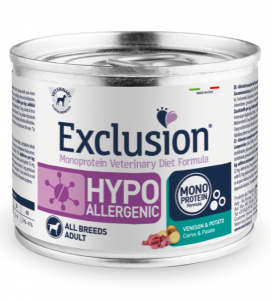 Exclusion - Veterinary Diet Canine - Hypoallergenic - 200g x 12 lattine