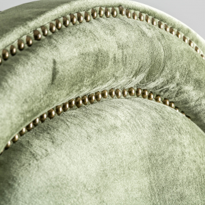 Aspach - Testiera letto matrimoniale imbottita, in tessuto colore verde stile classico, dimensioni 160 x 10 x 130 cm.
