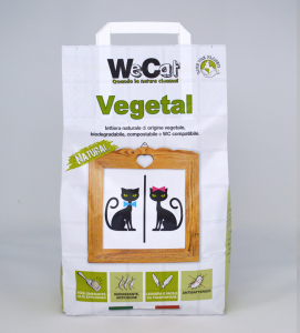 WeCat - Lettiera Vegetale e Agglomerante - 7 litri