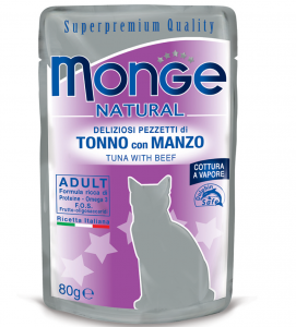 Monge Cat - Superpremium Quality - Natural - Adult - 80g x 6 buste