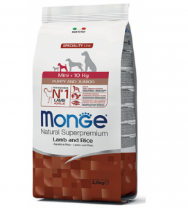 Monge - Natural Superpremium - Mini Puppy&Junior - Agnello - 2.5 kg