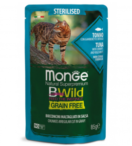 Monge Cat - Bwild Grain Free - Adult - Sterilised - 85g x 7 buste