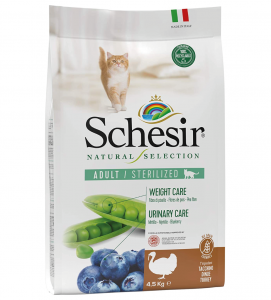 Schesir Cat - Natural Selection - No Grain - Sterilizzato - Tacchino - 4.5kg