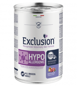  Exclusion - Veterinary Diet Canine - Hypoallergenic - 400g x 6 lattine