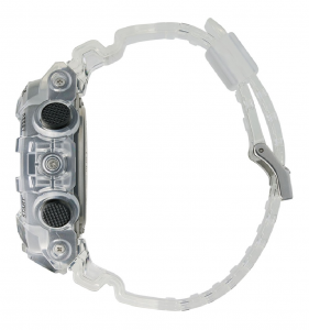 Casio orologio G-Shock, transparent white analogico-digitale