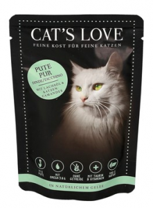 CAT'S LOVE - Adult TACCHINO con olio di salmone e camedrio maro 85 gr.