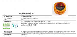 Pecorino Rosso Raffaello - 400gr