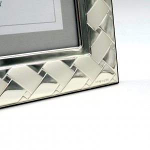 Geo's cornice portafoto bilaminato argento 20x25 moderno