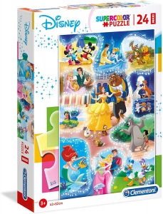 Clementoni - Puzzle Disney Principesse Dance Time 24 Pezzi Maxi