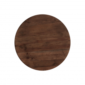 Sudbury - Tavolino in legno di pino con struttura in ferro colore naturale stile industrial, dimensioni 60 x 60 x 45 cm.