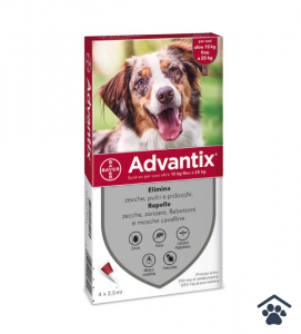 Advantix Soluzione Spot-on Cani da 10 a 25 kg 4 FIALE