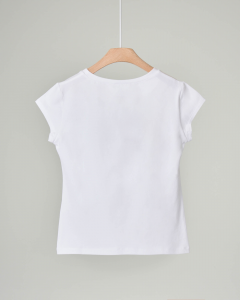 T-shirt bianca mezza manica con stampa Follow 40-44