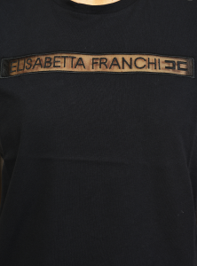 Elisabetta Franchi T-shirt with Embroidered Logo