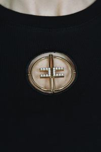Elisabetta Franchi T-shirt with Porthole Logo