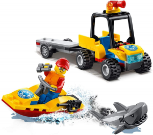 LEGO City 60286 - ATV di Soccorso Balneare con Scooter Acquatico