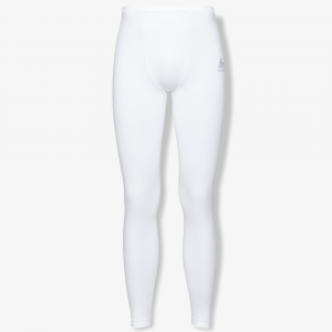 Odlo - Pantaloni base PERFORMANCE EVOLUTION WARM Bianco