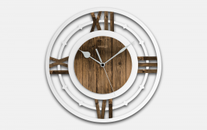 Orologio da parete in legno anticato
