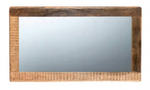 Newport - Specchio in legno di mango colore naturale stile industrial, dimensioni: (cm 160 x 90 h), (cm 115 x 90 h)