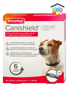 Beaphar | Canishield - Collare antiparassitari per Cani / Taglia Piccola/Media - 48 cm