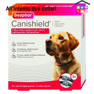 Beaphar Canishield® – Collare Antiparassitario – Per Cani Di Taglia Grande – Confezione X2 risparmio