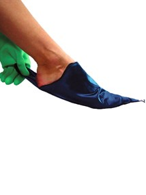 Pedalino in seta Per indossare e sfilare più semplicemente calze di compressione medicali con punta del piede aperta
