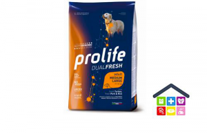 Prolife | Linea Dual Fresh | Adult Medium/Large - Tacchino, Maiale e Riso /  - 12 kg