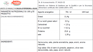 Arista di Maiale in varie Salse - 800gr/1,3kg