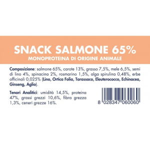 VET LINE - Cane Snack Salmone 80 gr