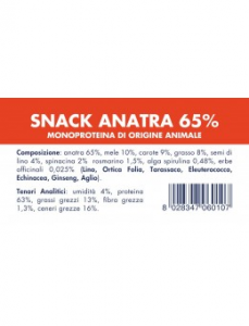 VET LINE - Cane Snack Anatra 80 gr