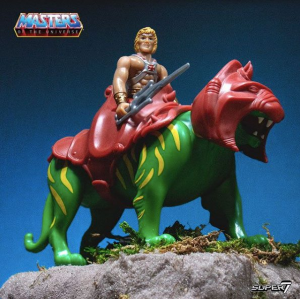 Masters of the Universe ReAction: 2 pack HE-MAN ON BATTLECAT by Super 7