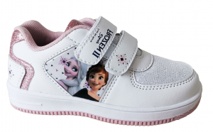 Elsa e Anna Primavera Estate 25/32 Licenza Ufficiale Disney Frozen Movie Disney Bambina Scarpe in Tela Sneakers Basse con Lucei LED 