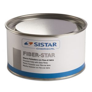 FIBER-STAR STUCCO POLIESTERE FIBRATO BLUE/VERDE PADELLA 1,80 KG C/INDURITORE - SISTAR