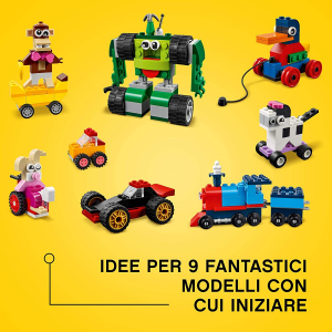 LEGO Classic 11014 - Mattoncini e Ruote
