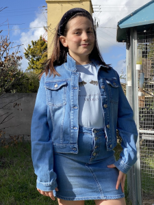 Giubbotto in jeans bambina  Vicolo Girl ANNI 6 