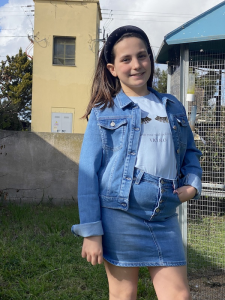 Giubbotto in jeans bambina  Vicolo Girl ANNI 6,10,14