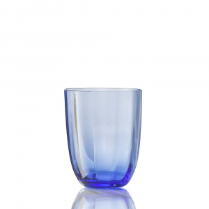 Water Glass Idra Optic Light Blue