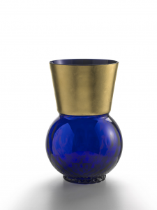 Vase Medium Basilio Blue Oro                            