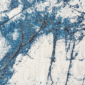 Aleska - Tappeto in viscosa, tonalità blue e azzurre stile contemporaneo, dimensioni 300 x 200 x 1 cm.