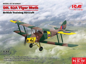 1/32 D.H. 82A Tiger Moth, British Training Aircraft (100% new molds)