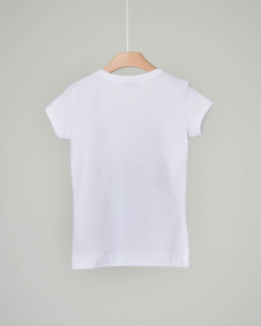 T-shirt bianca mezza manica con stampa Minnie 6-12 anni
