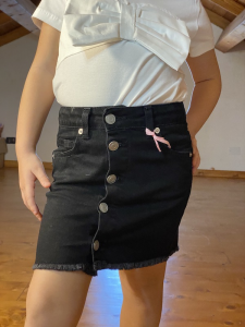 Minigonna Jeans con bottoni frontali Vicolo Bambina ANNI 4, 6 , 12, 14