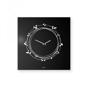 Orologio Mappamondo da parete tondo - Bianco e nero - Coll. Traforati