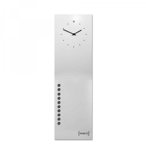 Wall Clock organizer Post-it vertical white 30x100 cm