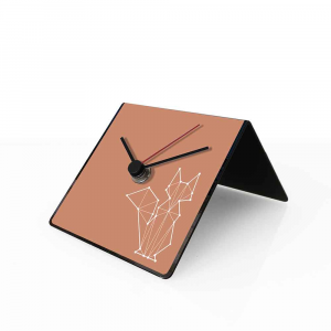 Orologio da tavolo con calendario perpetuo Totem Fox 10x10x10 cm